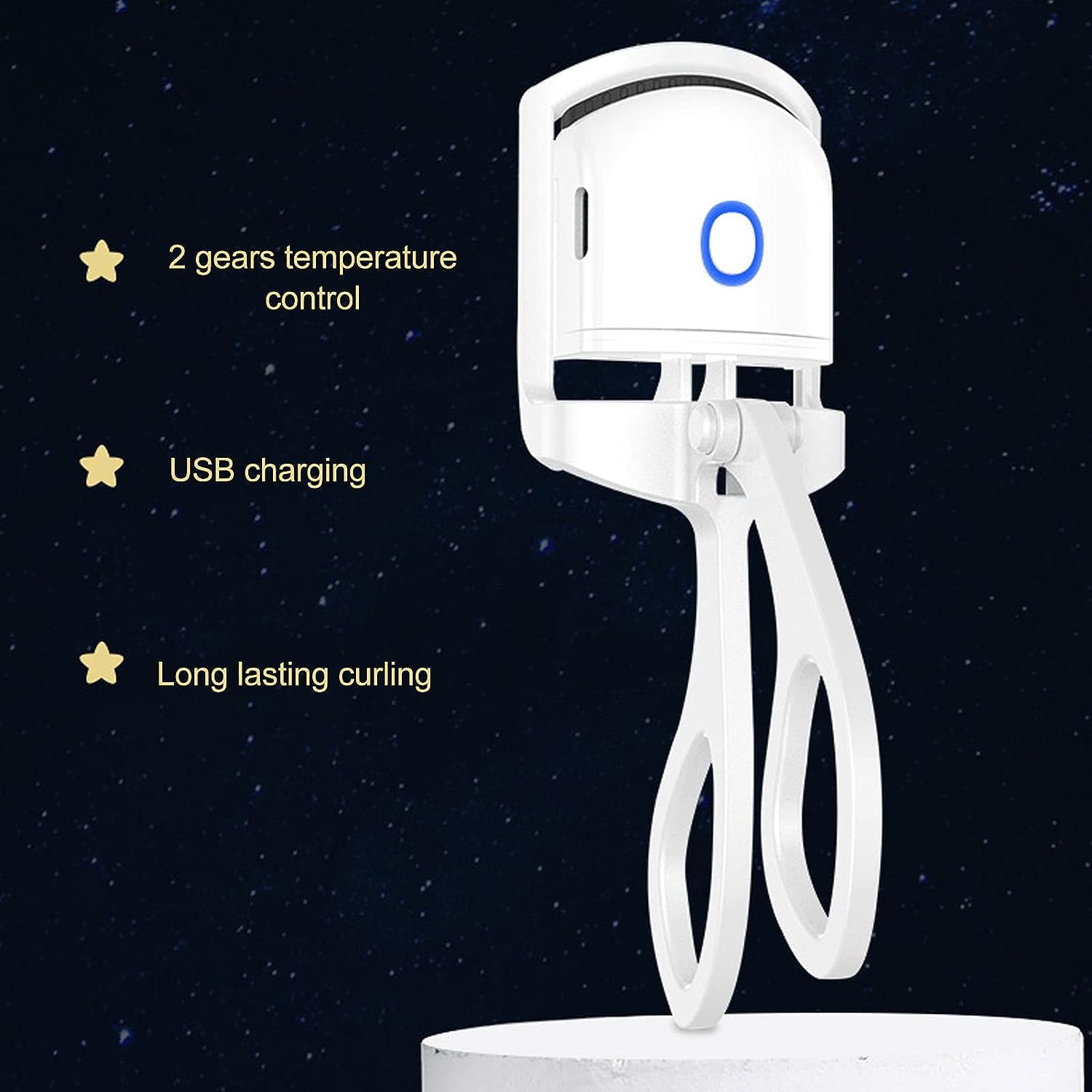 Electric Heated Eyelash Curler | مكبس رموش كهربائي حراري قابل للشحن