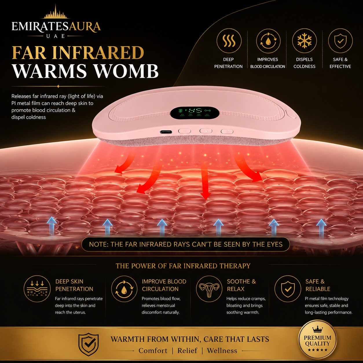 Rechargeable Period Warm Belt for Girls | حزام تدفئة للدورة الشهرية قابل للشحن