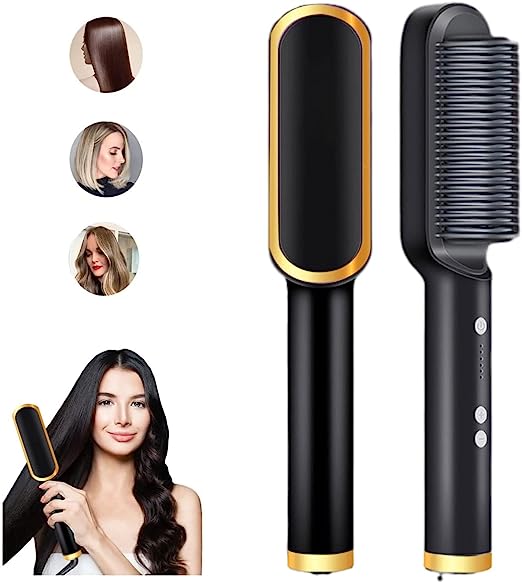 Electric Hair Straightener Comb for Black Hair | مشط كهربائي لفرد وتنعيم الشعر الأسود
