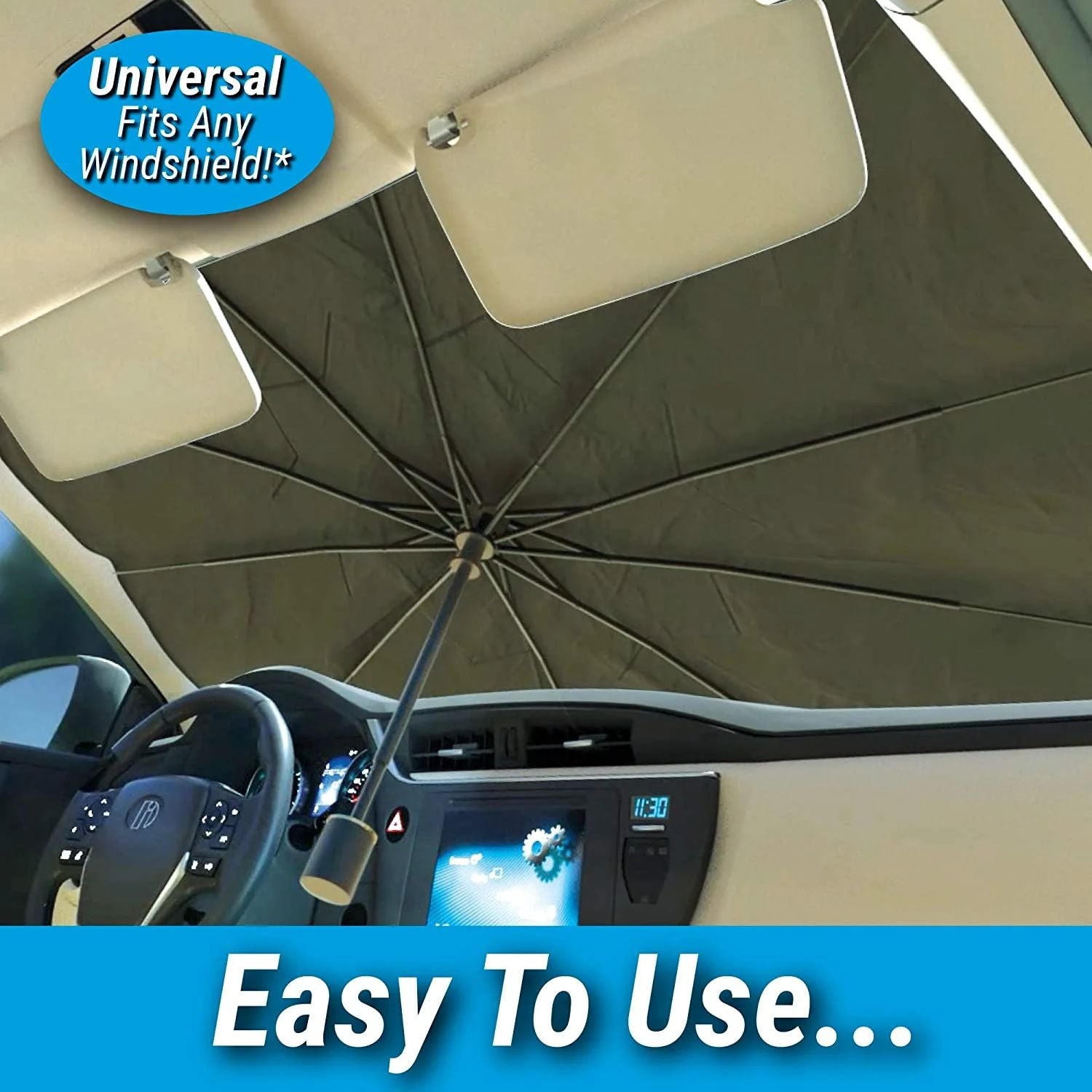 UV Protection Windshield Cover | غطاء حماية من الشمس لزجاج السيارة