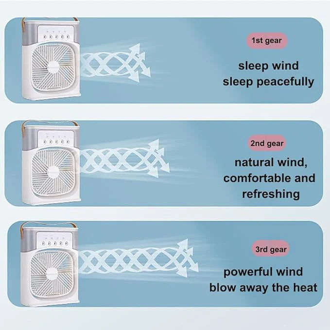 Portable Air Cooler Humidifier Fan | مروحة تبريد وترطيب محمولة