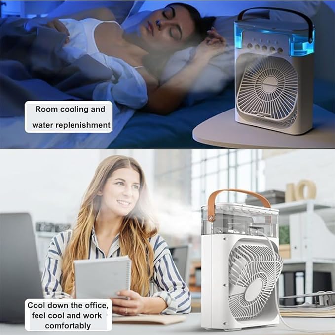 Portable Air Cooler Humidifier Fan | مروحة تبريد وترطيب محمولة