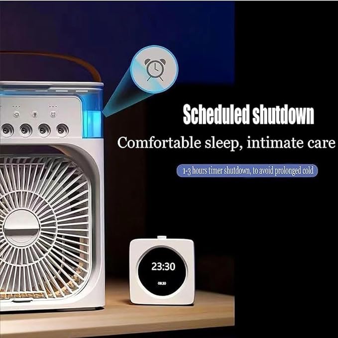 Portable Air Cooler Humidifier Fan | مروحة تبريد وترطيب محمولة