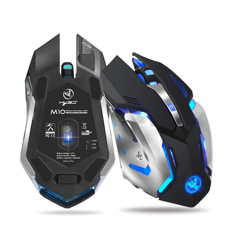 HXSJ Glowing Wireless Gaming Mouse | ماوس ألعاب لاسلكي مضيء من HXSJ